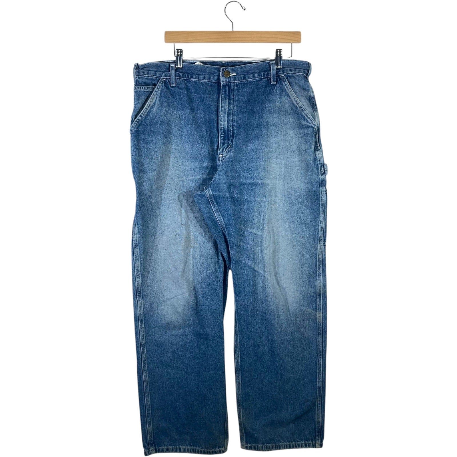 Vintage Carhartt Dungaree Fit Denim Carpenter Pants 38x32