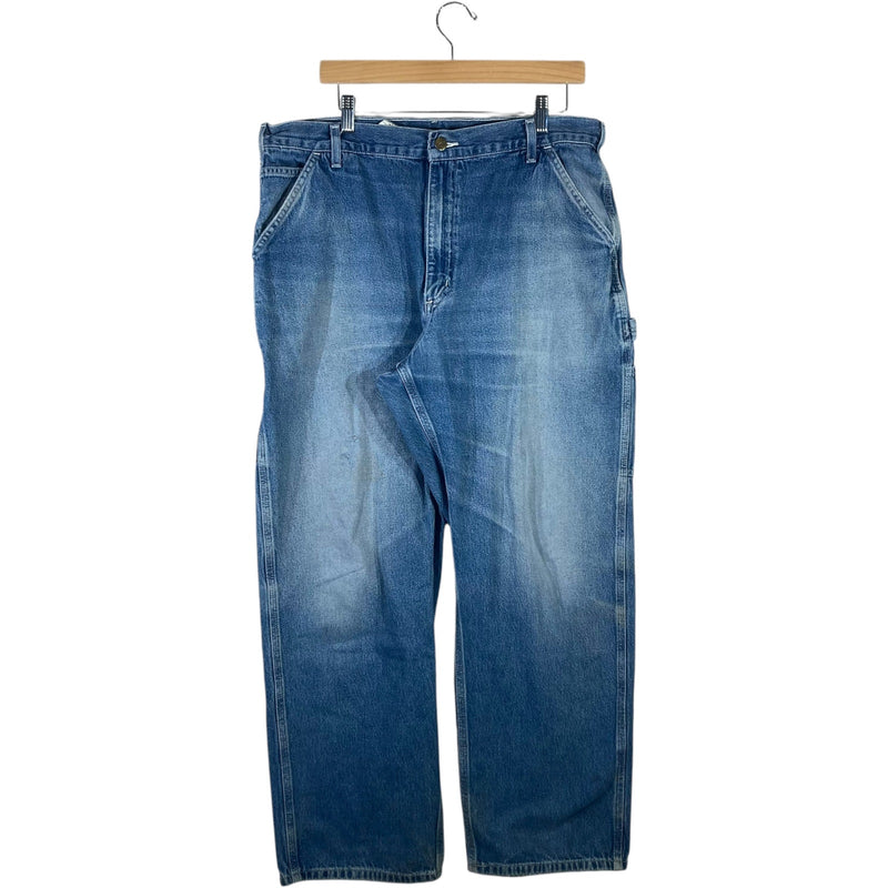 Vintage Carhartt Dungaree Fit Denim Carpenter Pants 38x32