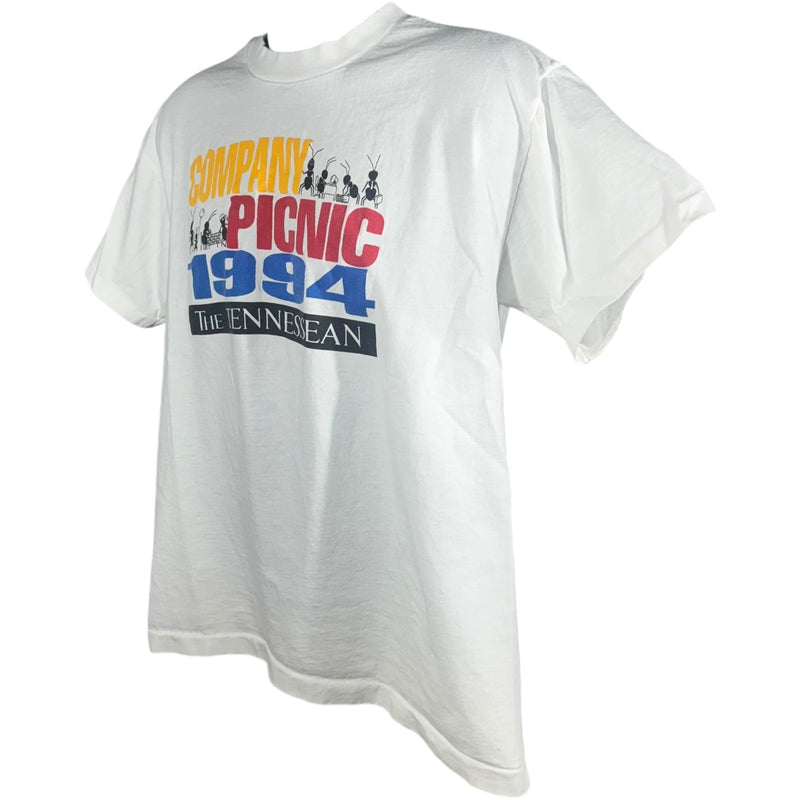 Vintage The Tennessean Company Picnic Tee 1994