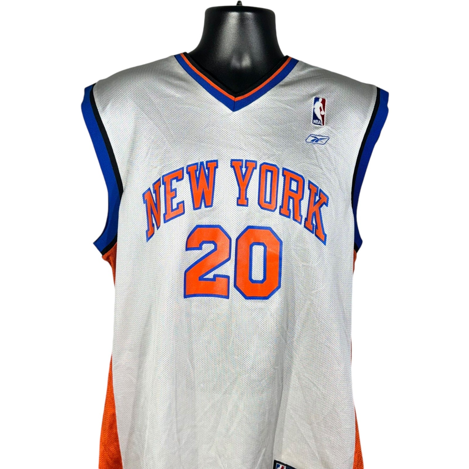 Vintage Reebok New York Knicks #20 Allan Houston Jersey