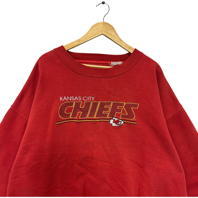 Vintage Majestic Kansas City Chiefs Spellout NFL Crewneck