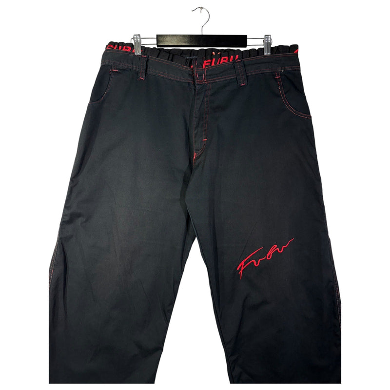 Vintage Fubu Straight Leg Embroidered Pants