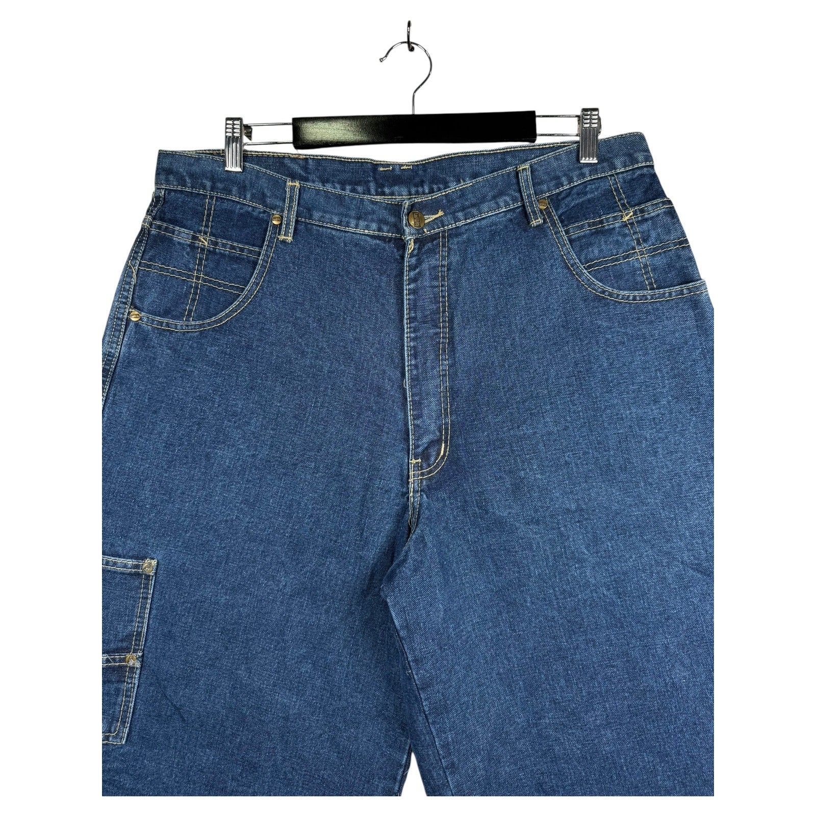 Vintage Urban Workwear Carpenter Denim Shorts 36