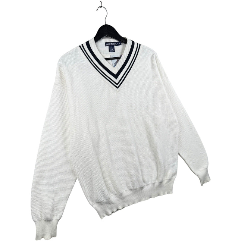 Vintage Nautica V-Neck Pullover Crewneck