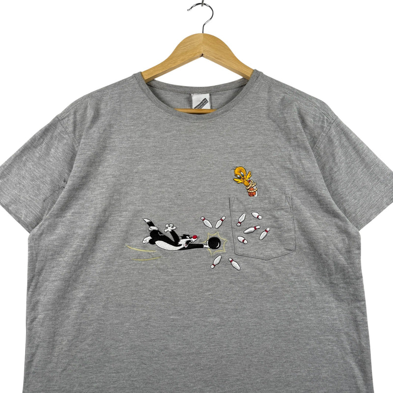 Vintage Warner Bros Embroidered Pocket T-Shirt