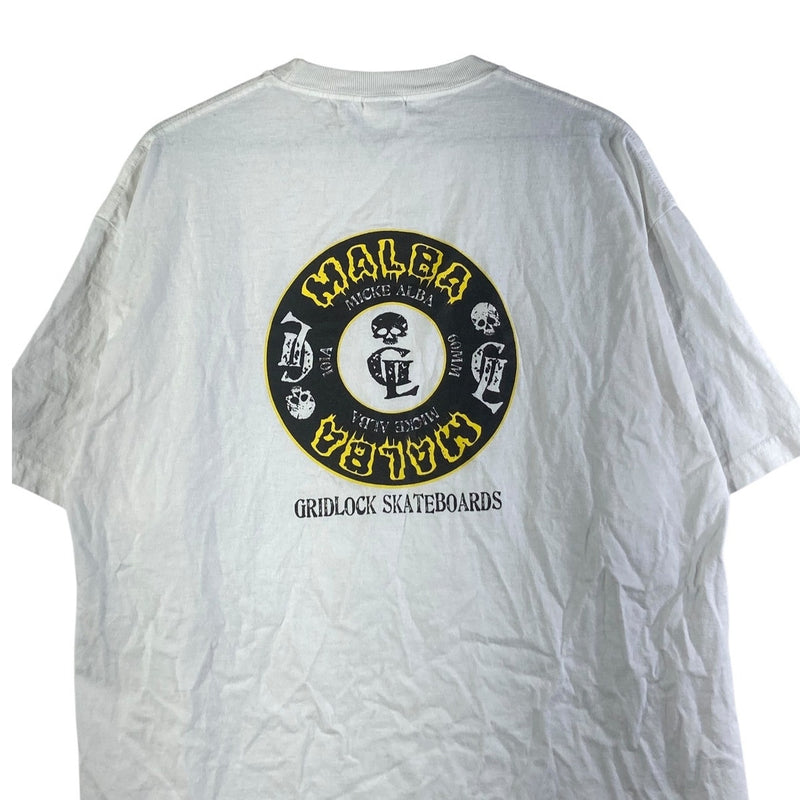 Vintage Gridlock Skateboards Walba Skull T-Shirt