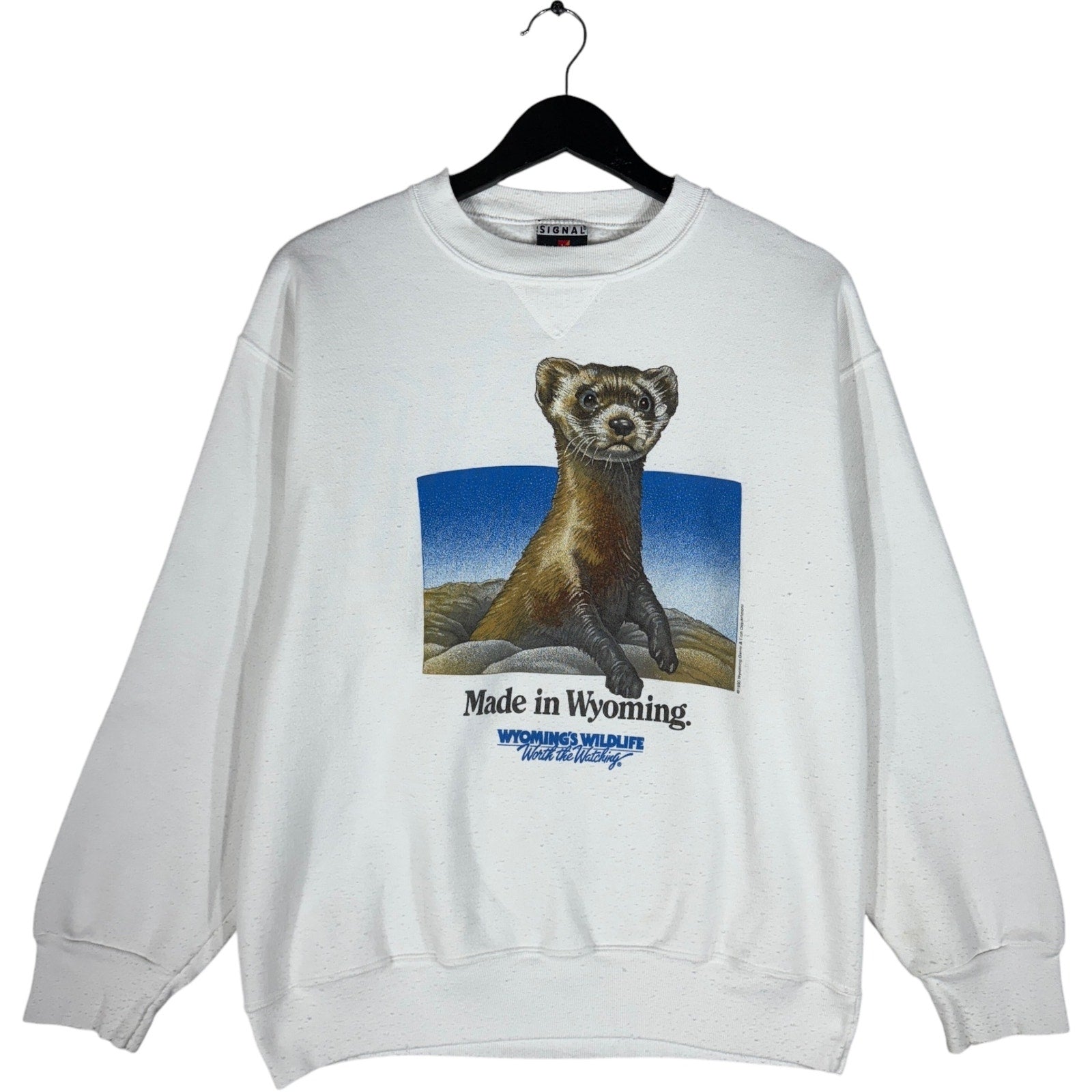 Vintage Wyoming Wildlife "Made in Wyoming" Crewneck 1990