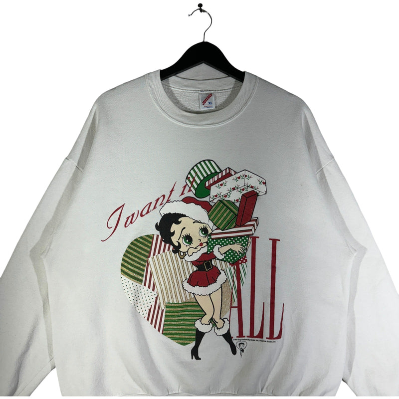 Vintage Betty Boop Christmas Shopping Crewneck