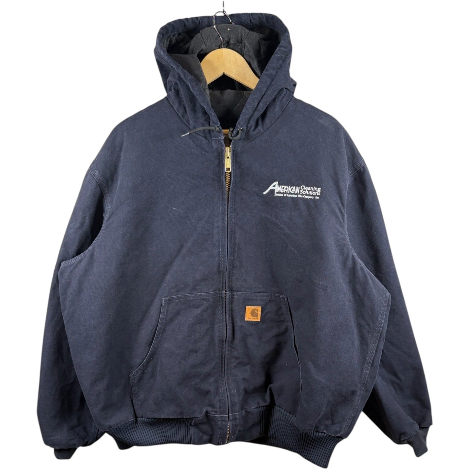 Vintage Carhartt Quilted Full Zip Hooded Workwear Jacket