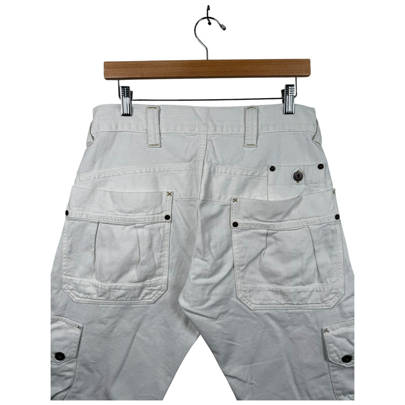Vintage Pepe Jeans Cargo Tactical Straight Leg Denim Shorts 34