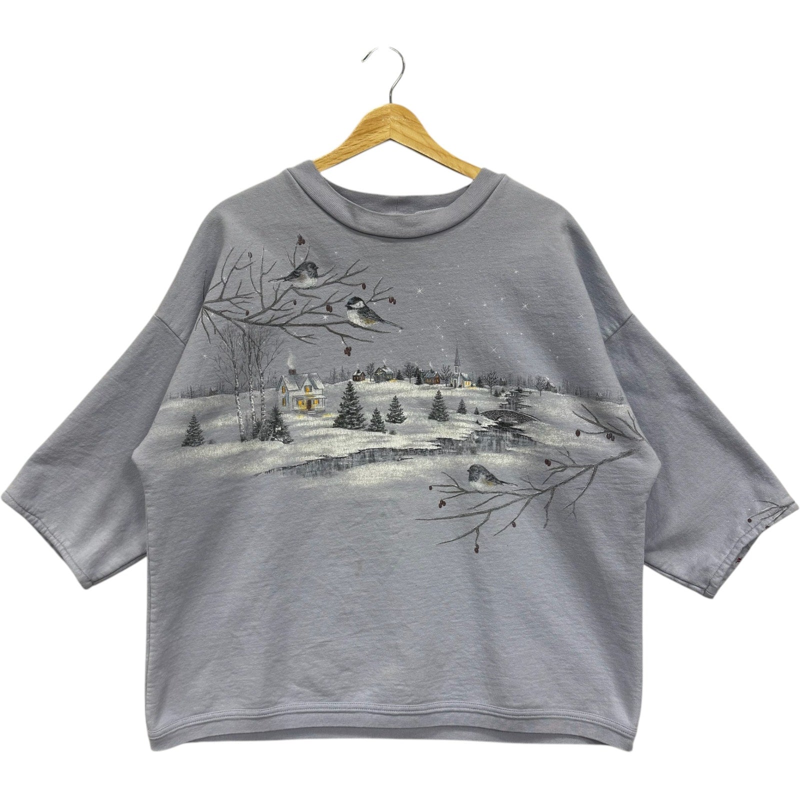 Vintage Short Sleeve Winter Nature Crewneck