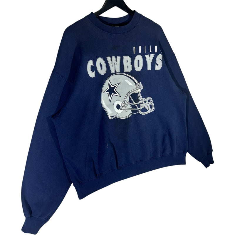 Vintage Dallas Cowboys Helmet Logo NFL Crewneck