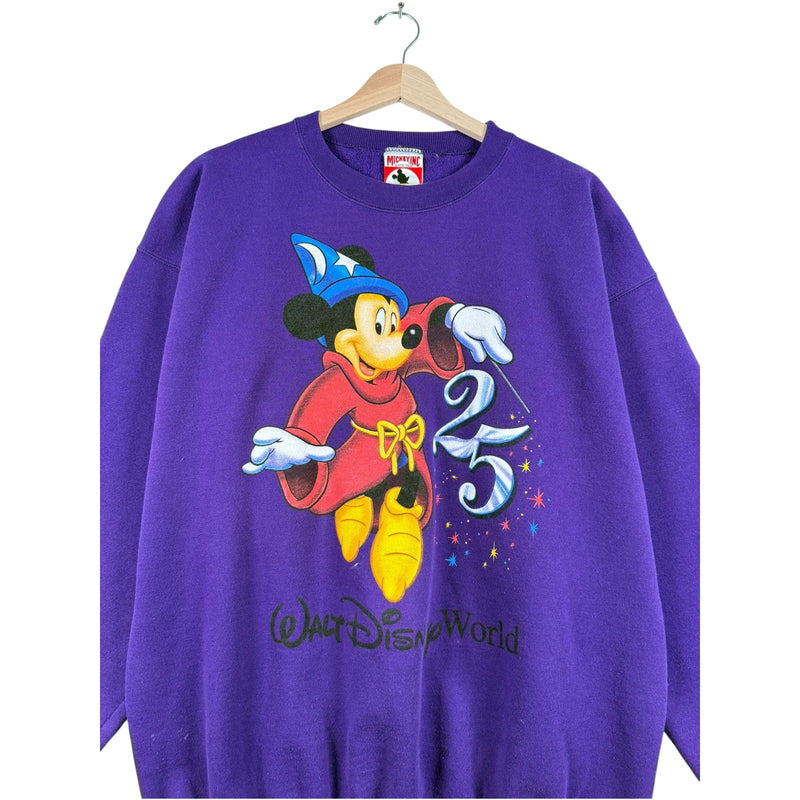 Vintage Walt Disney World Wizard Mickey Mouse Crewneck
