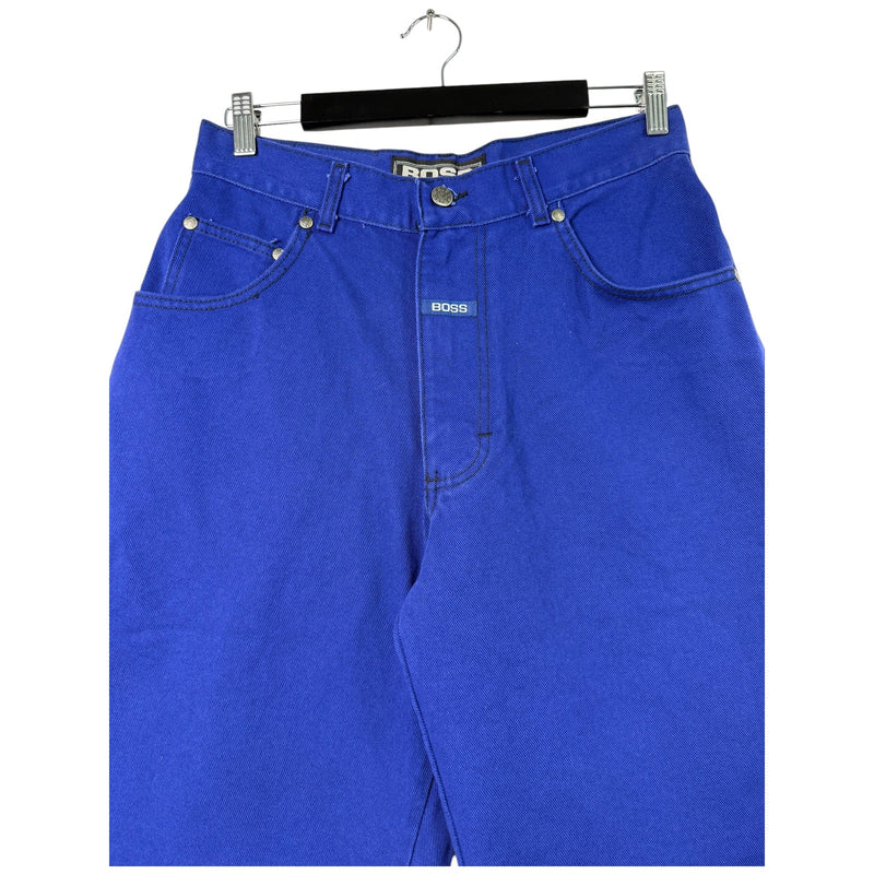 Vintage BOSS Embroidered Denim Shorts 30 x 13