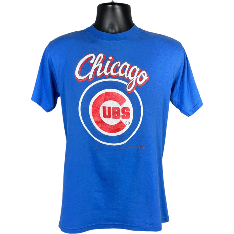 Vintage Chicago Cubs Big Logo Spellout MLB Tee 90s