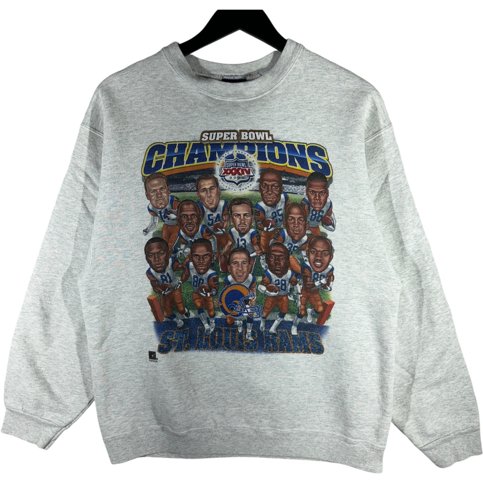 Vintage St. Louis Rams Superbowl 34 Champions Crewneck