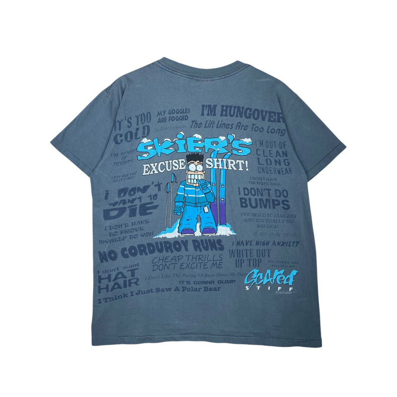 Vintage Scared Stiff Skier’s Excuse Graphic T-Shirt