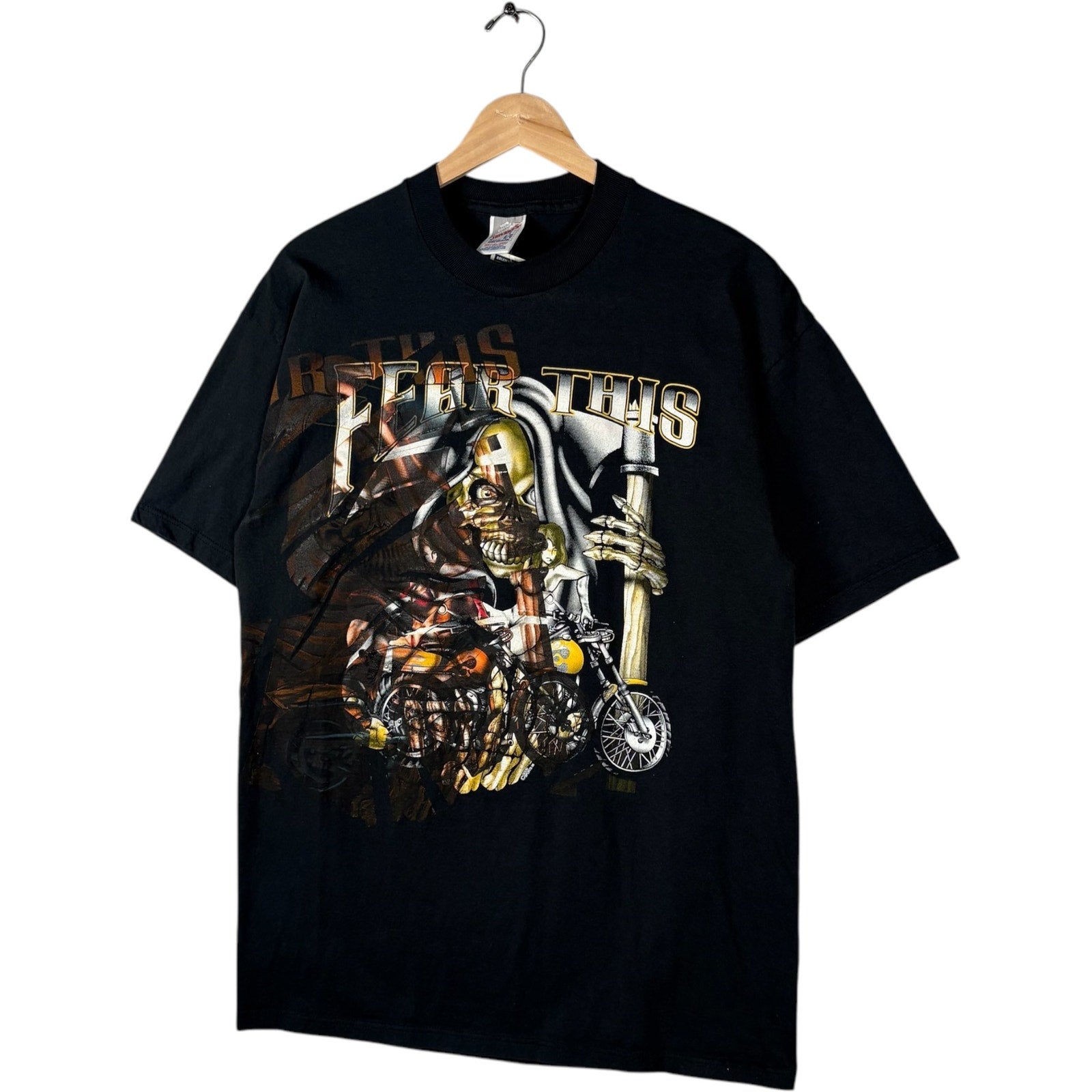 Vintage "Fear This" Spring Run Motorcycle Tee 1999