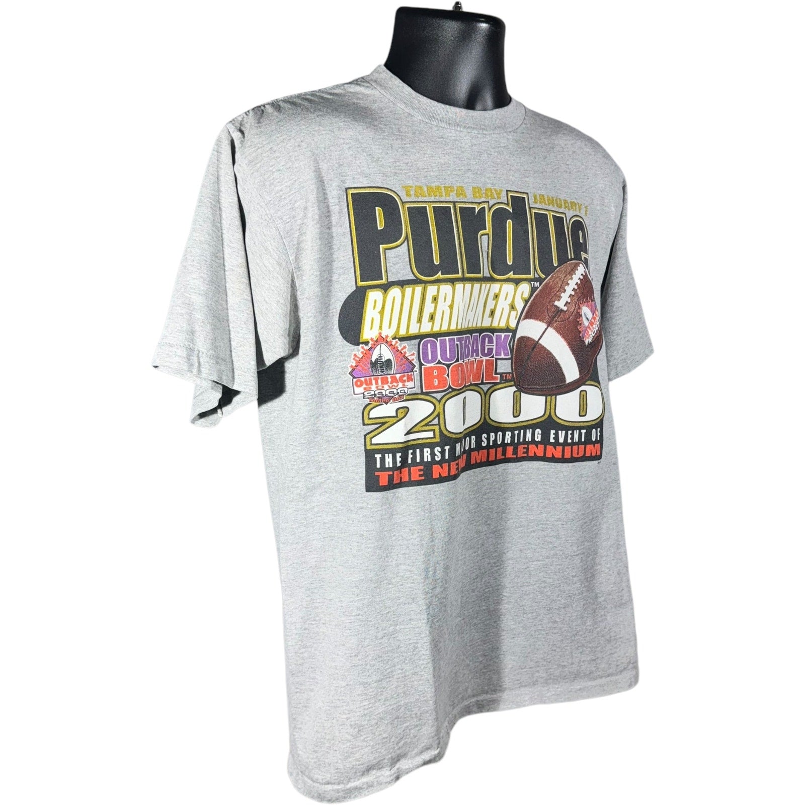 Vintage Purdue University Boilermakers Outback Bowl Tee 2000