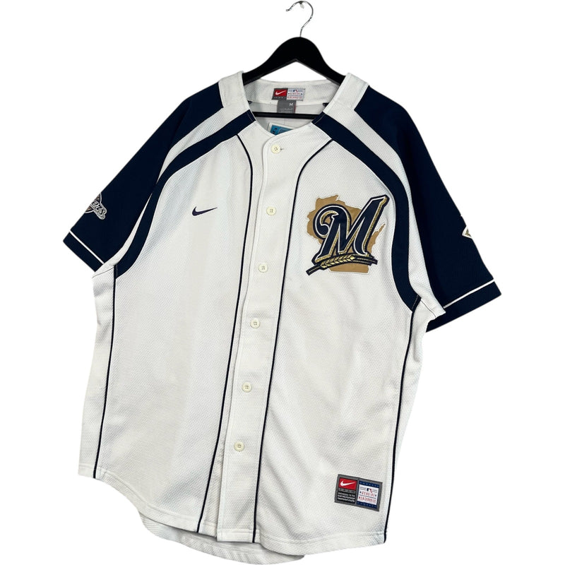 Vintage Nike Milwaukee Brewers Logo MLB Jersey