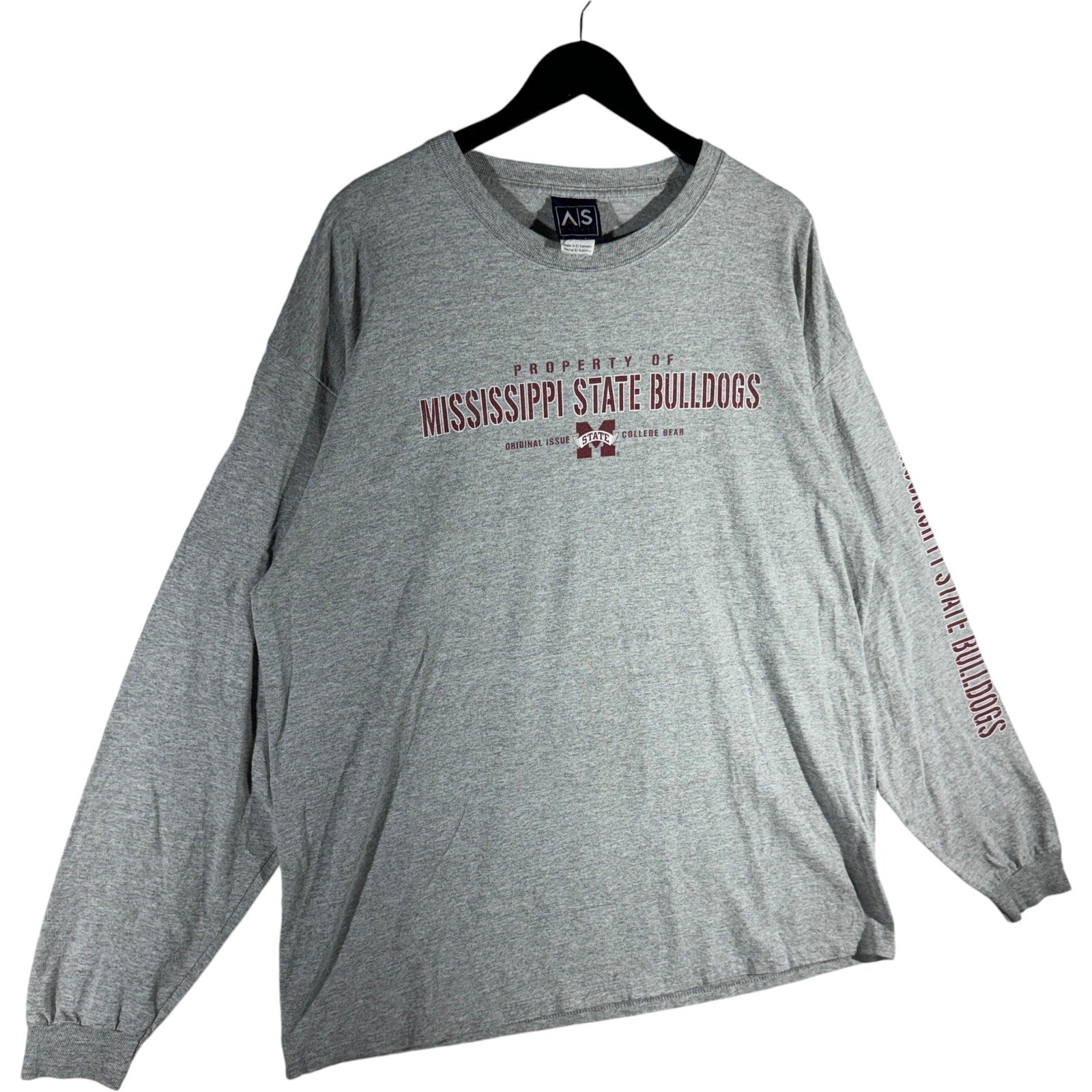 Vintage Mississippi State University Bulldogs Long Sleeve