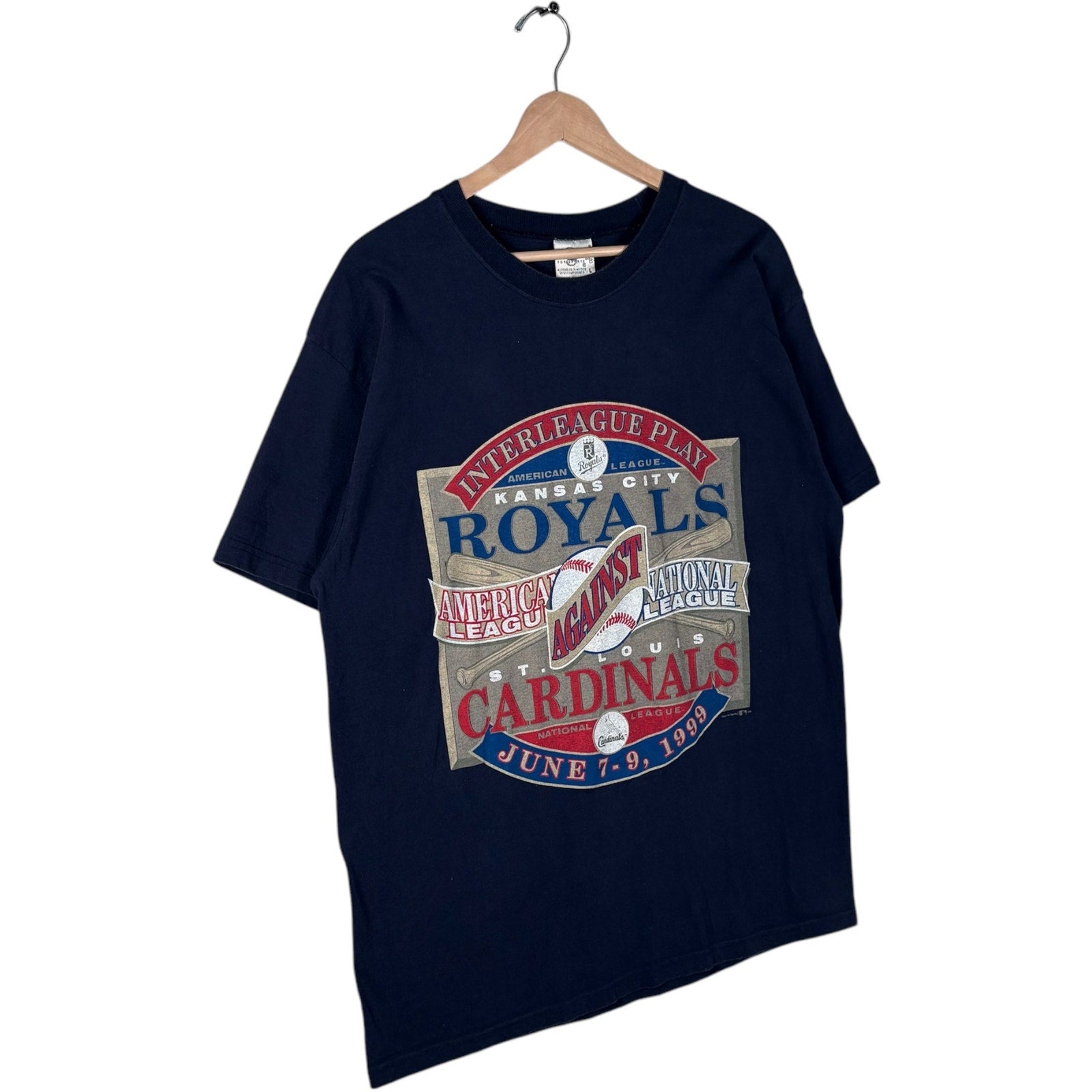 Vintage KC Royals VS St. Louis Cardinals MLB Tee 1999