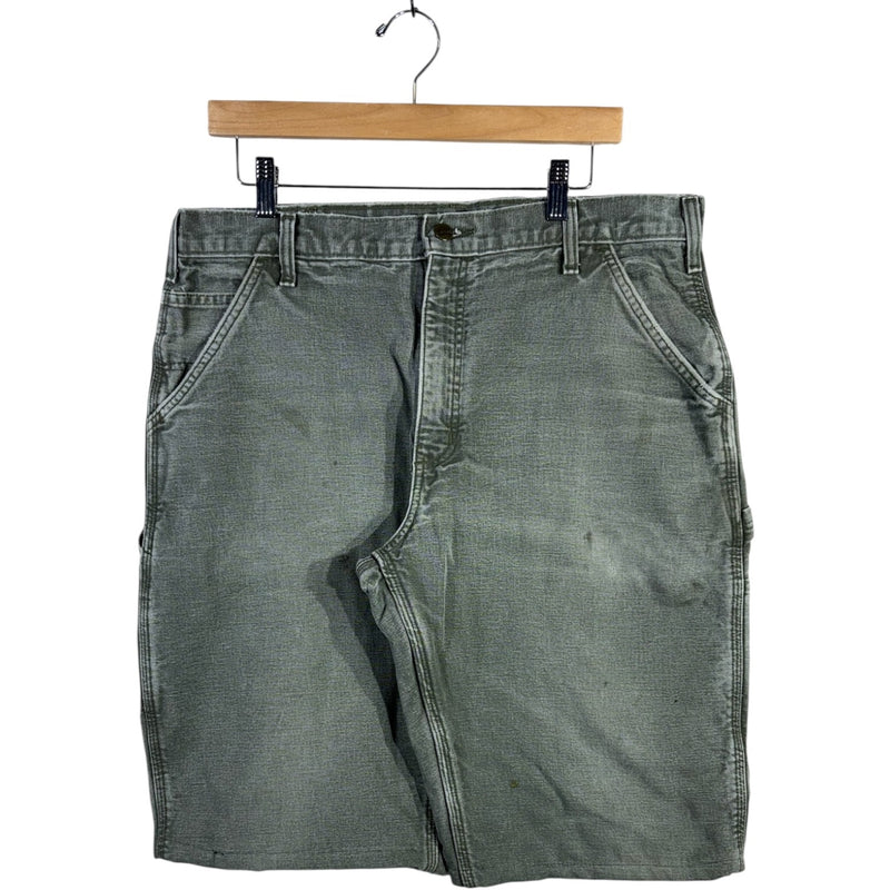 Vintage Carhartt Dungaree Fit Lined Carpenter Shorts 36