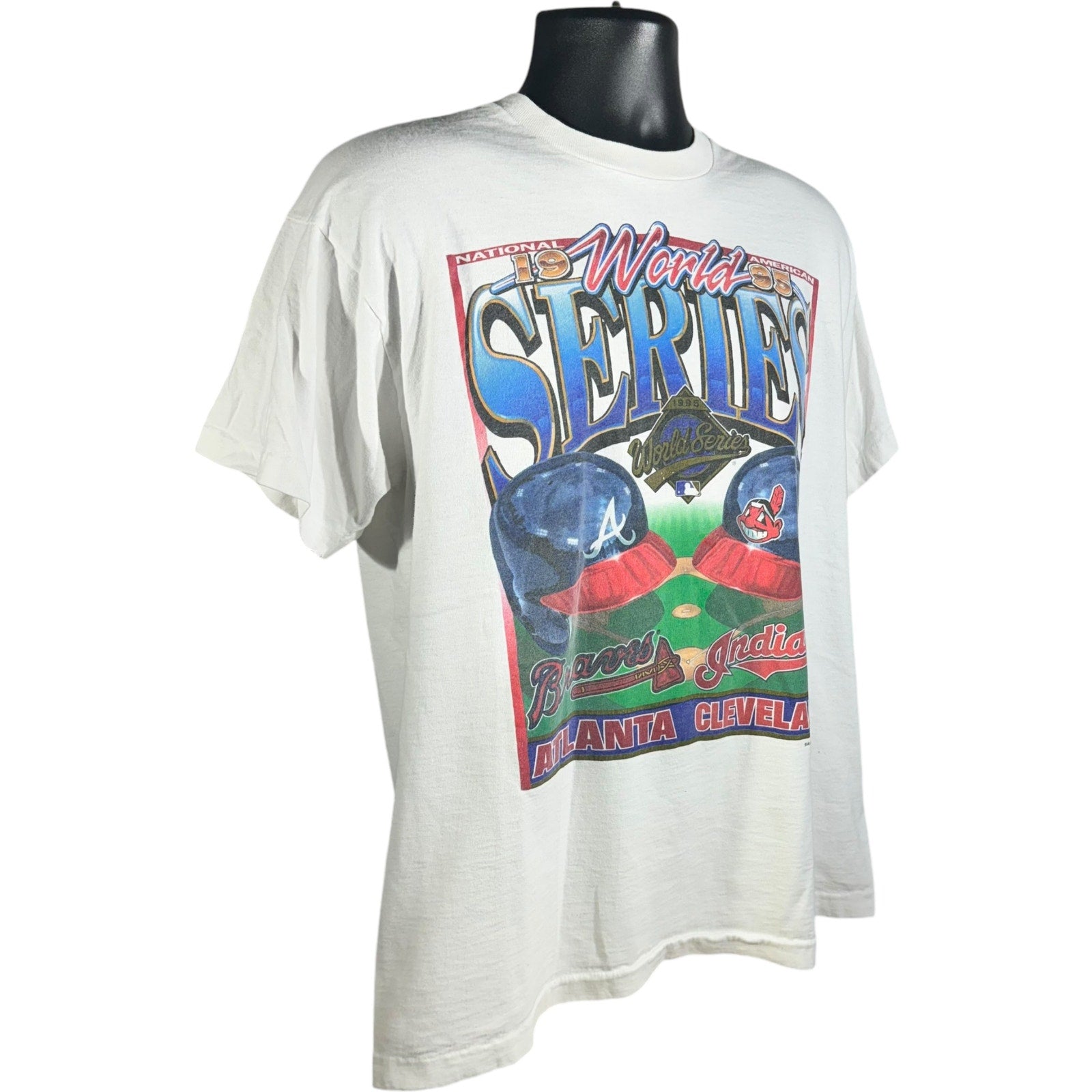 Vintage Braves vs Indians World Series Tee 1995