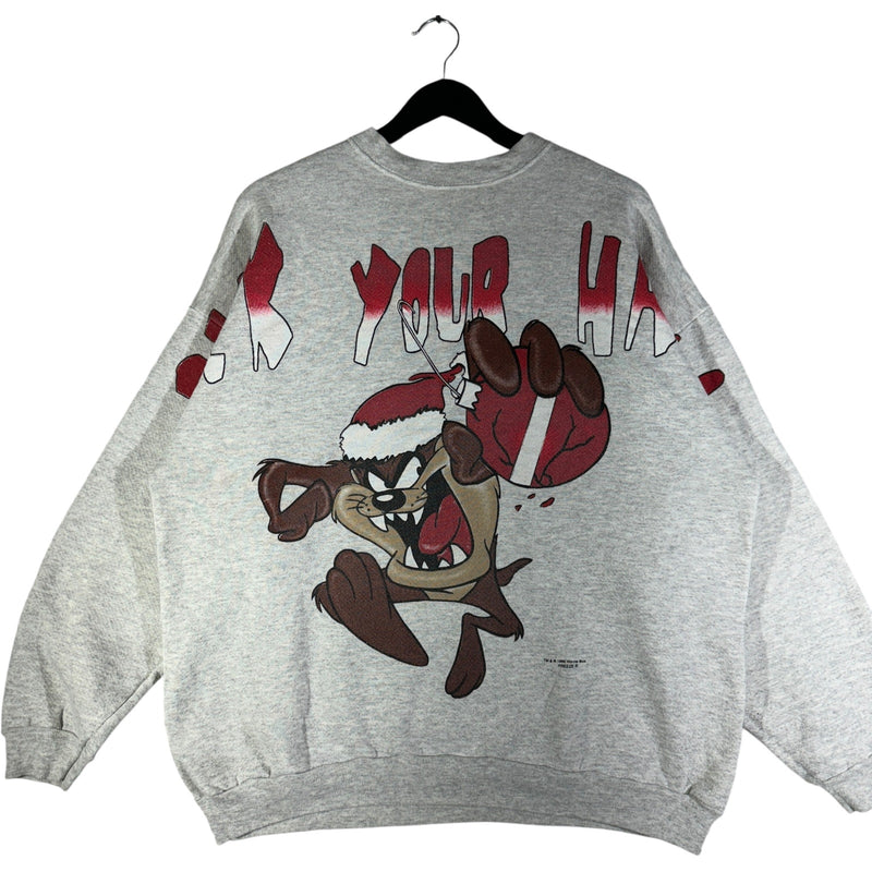 Vintage Looney Tunes "Deck Your Halls" Tasmanian Devil Crewneck