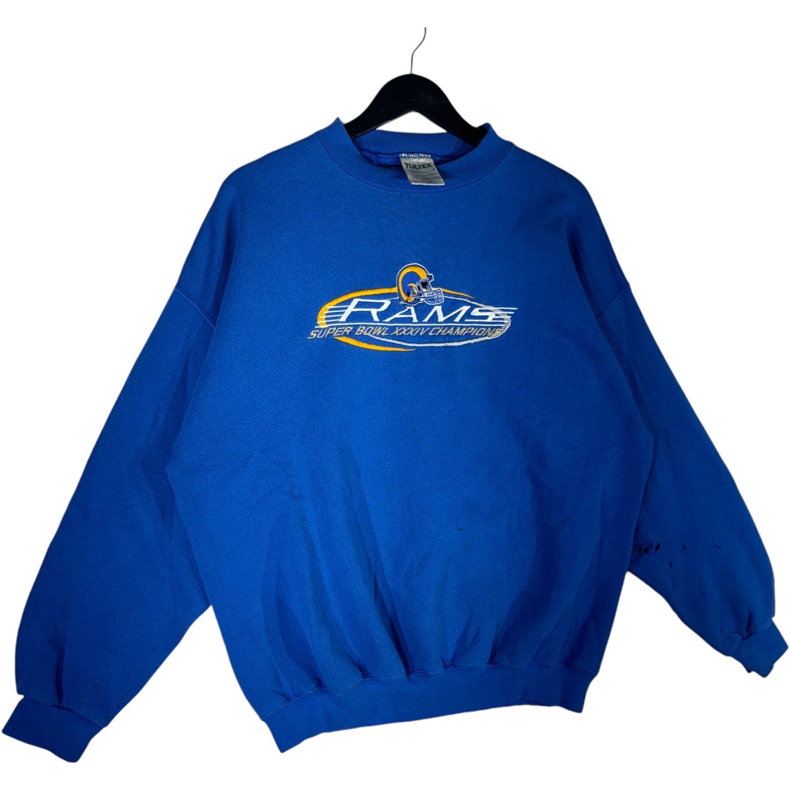 Vintage St. Louis Rams Embroidered Crewneck