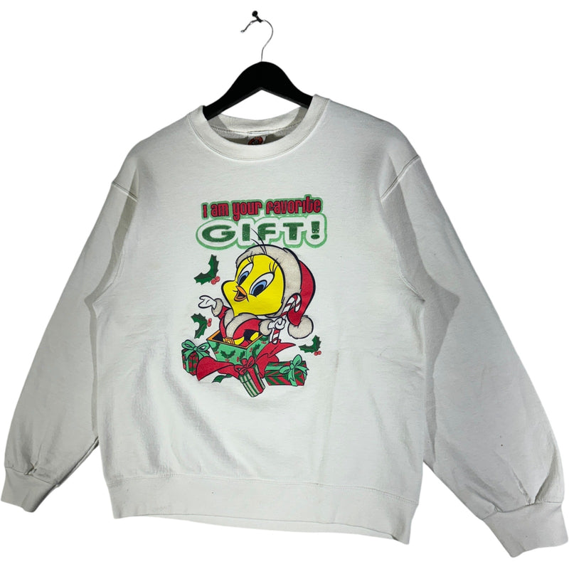 Vintage Looney Tunes Tweety Bird Christmas Gift Crewneck