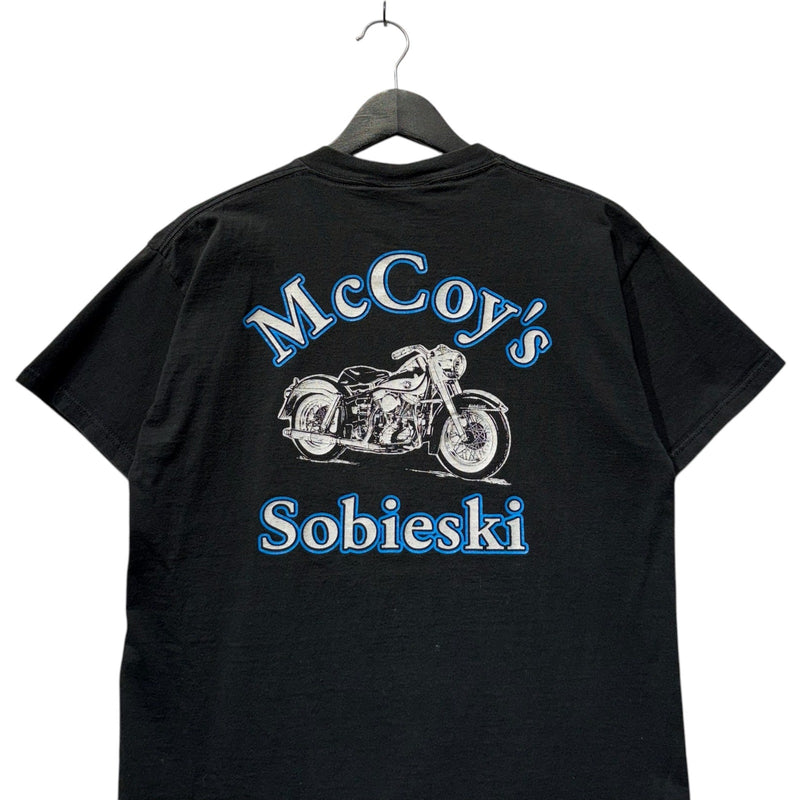 Vintage Harley Davidson McCoy's Sobieski Double Sided Tee