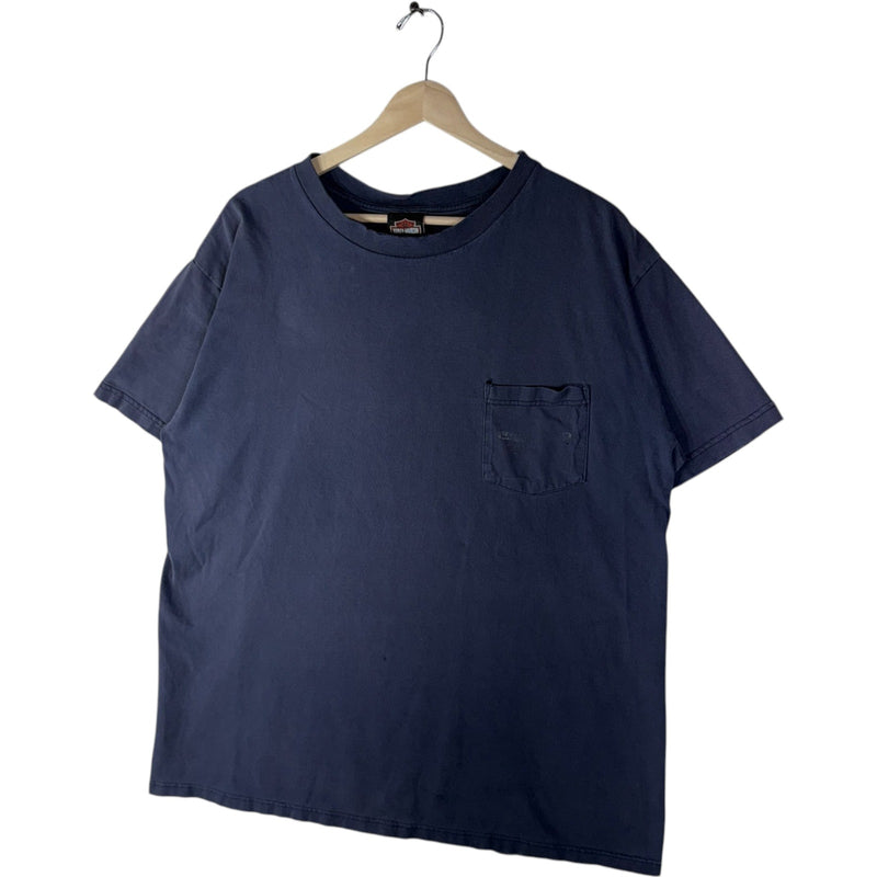 Vintage Harley Davidson Classic Motorcycles Pocket Tee