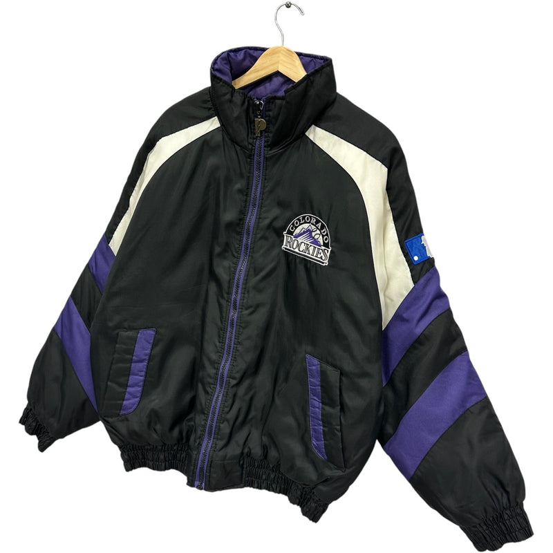 Vintage Colorado Rockies Spellout MLB Puffer Jacket