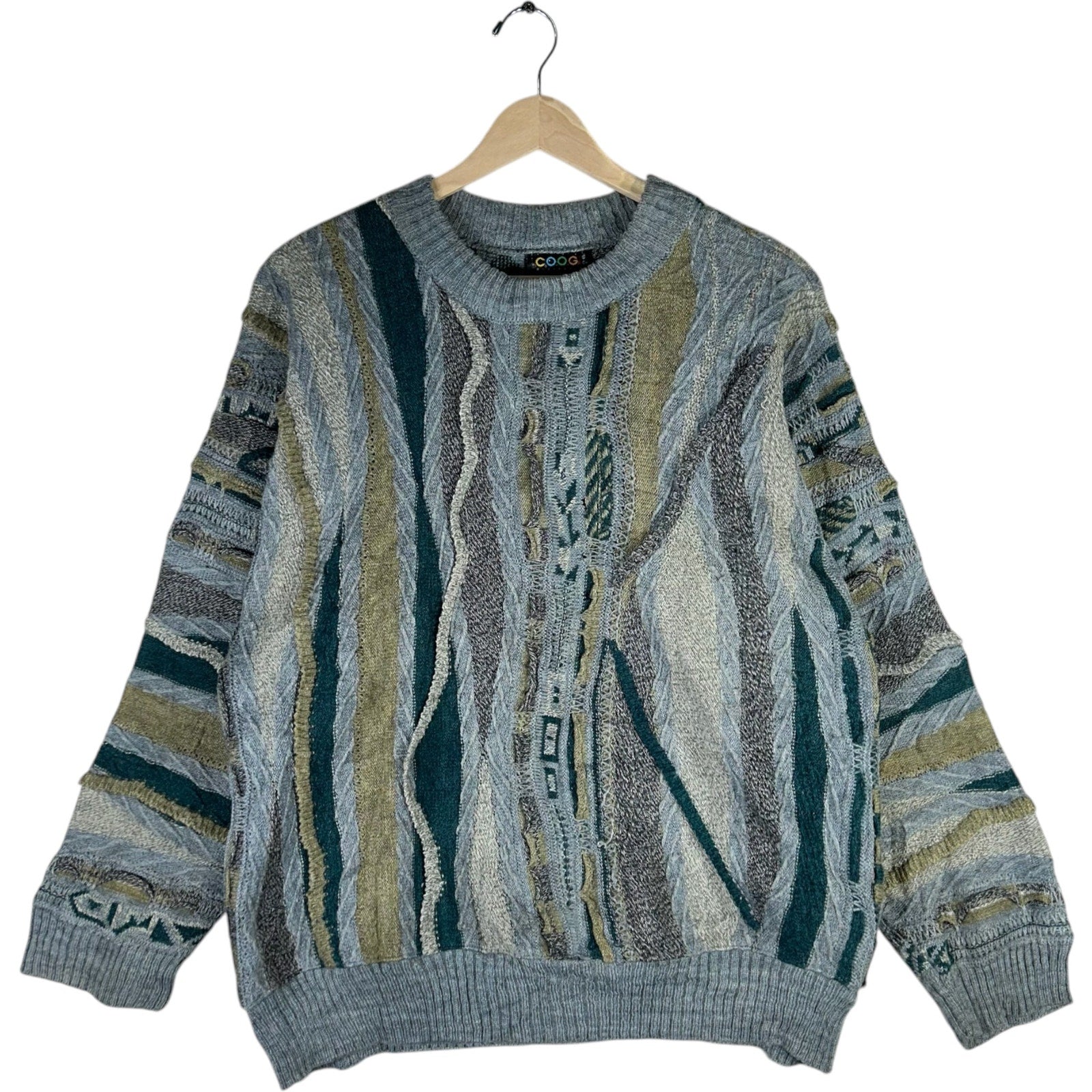 Vintage Coogi Wool 3D Knit Sweater