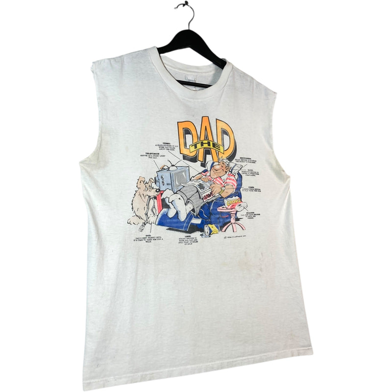 Vintage Dad Comic Muscle Sleeves Tank Top