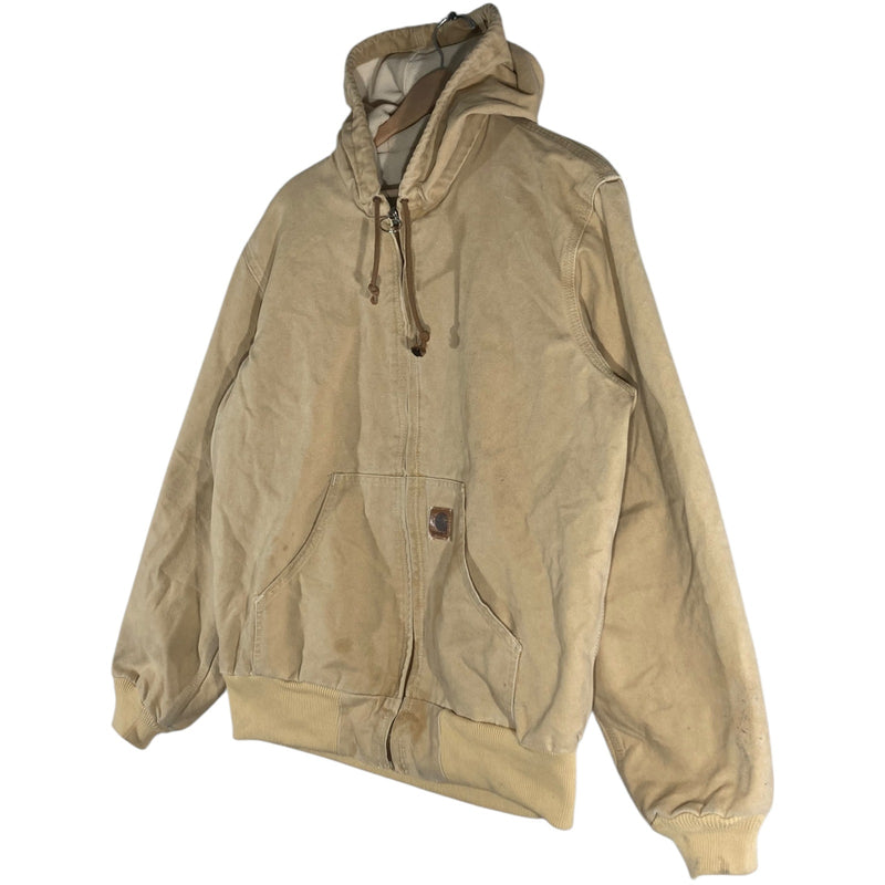 Vintage Carhartt Hooded Duck Full Zip Work Jacket