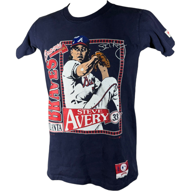 Vintage Nutmeg Atlanta Braves Steve Avery MLB Player Tee 90s