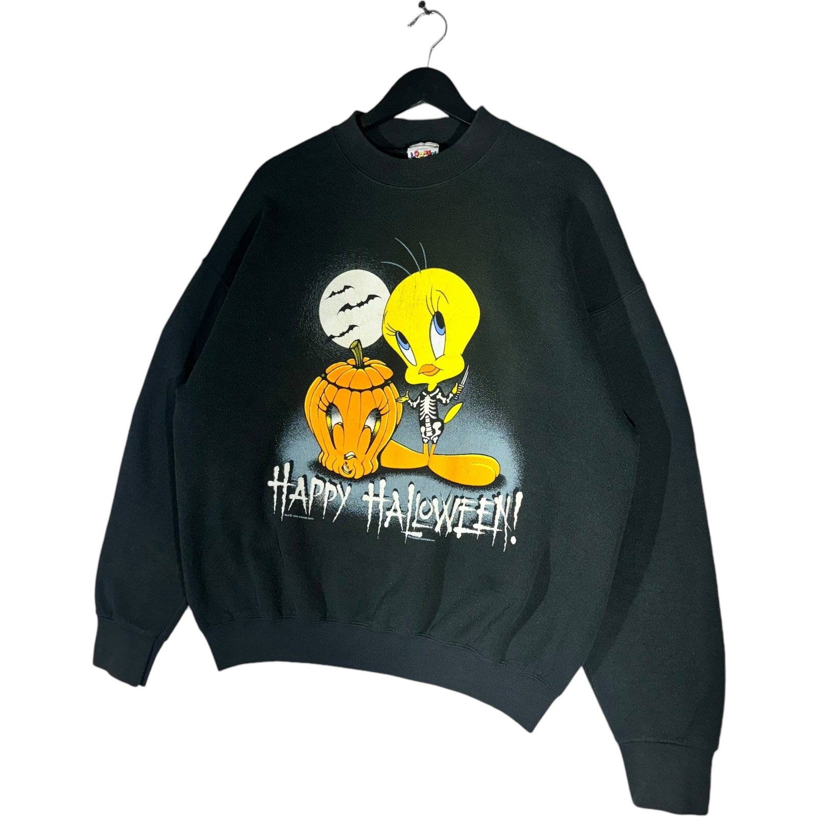 Vintage Looney Tunes Tweety Bird Halloween Crewneck 90s