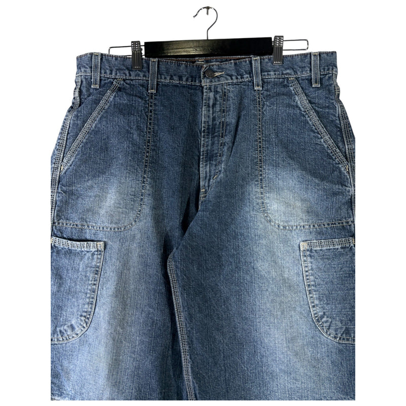 Vintage Wide Leg Denim Shorts 38