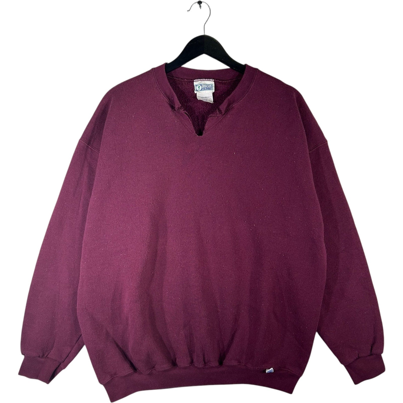 Vintage Discus Cut Neck Crewneck 90s