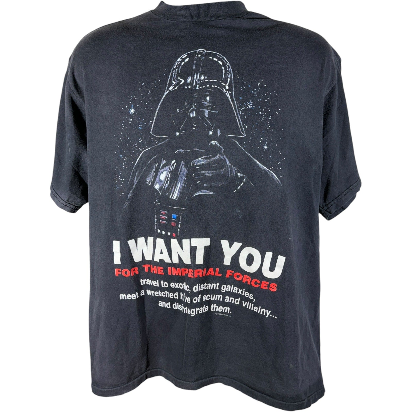 Vintage Star Wars Darth Vader "I Want You" Movie Promo Tee