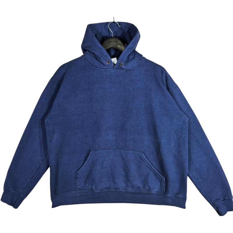 Vintage Blue Blank Hoodie