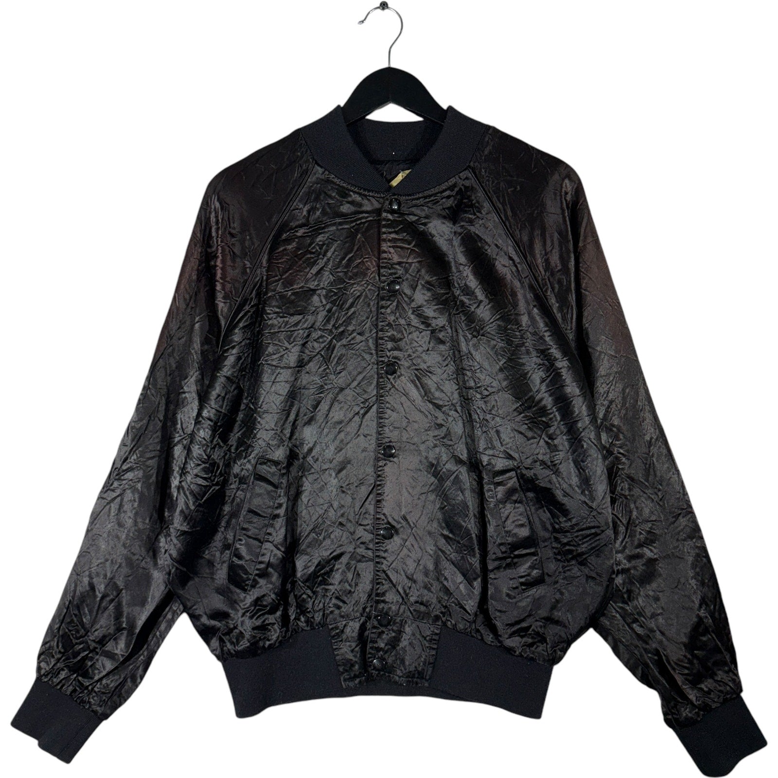 Vintage Hollywood Satin Bomber Jacket