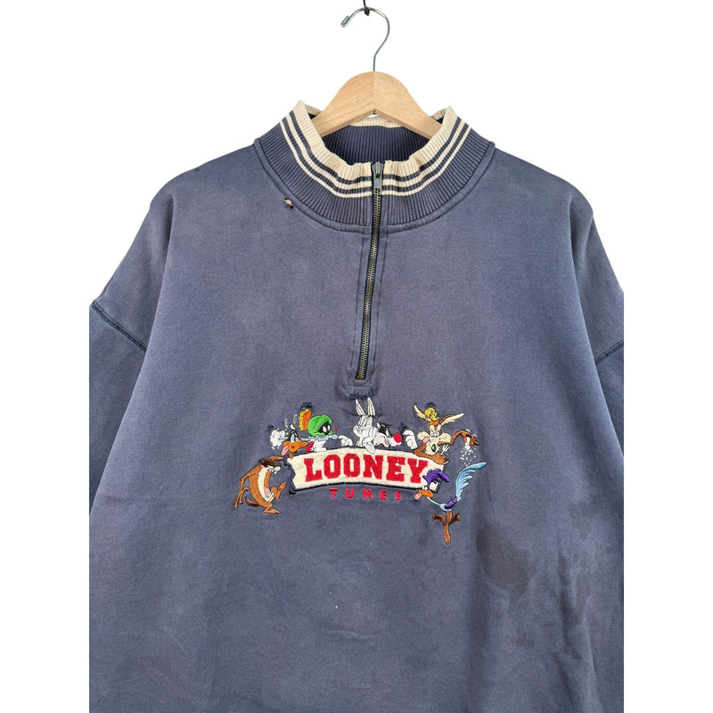 Vintage Warner Bros Looney Tunes 1/4 Zip Sweater