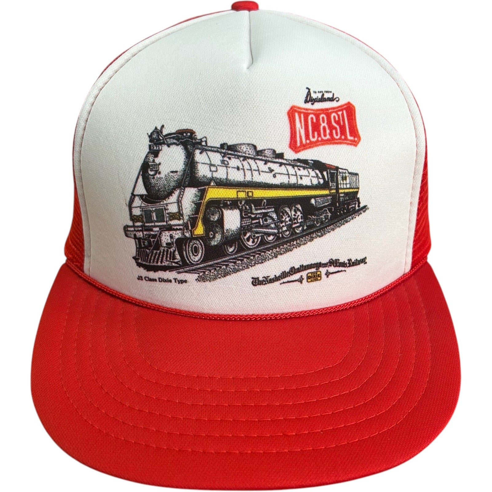 Vintage N. C. & St. L Railroad Trucker Snapback Hat