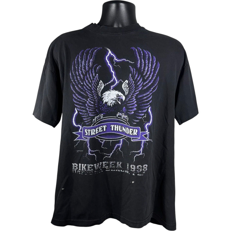 Vintage Street Thunder Lightning Eagle Daytona Bike Week Tee 1998