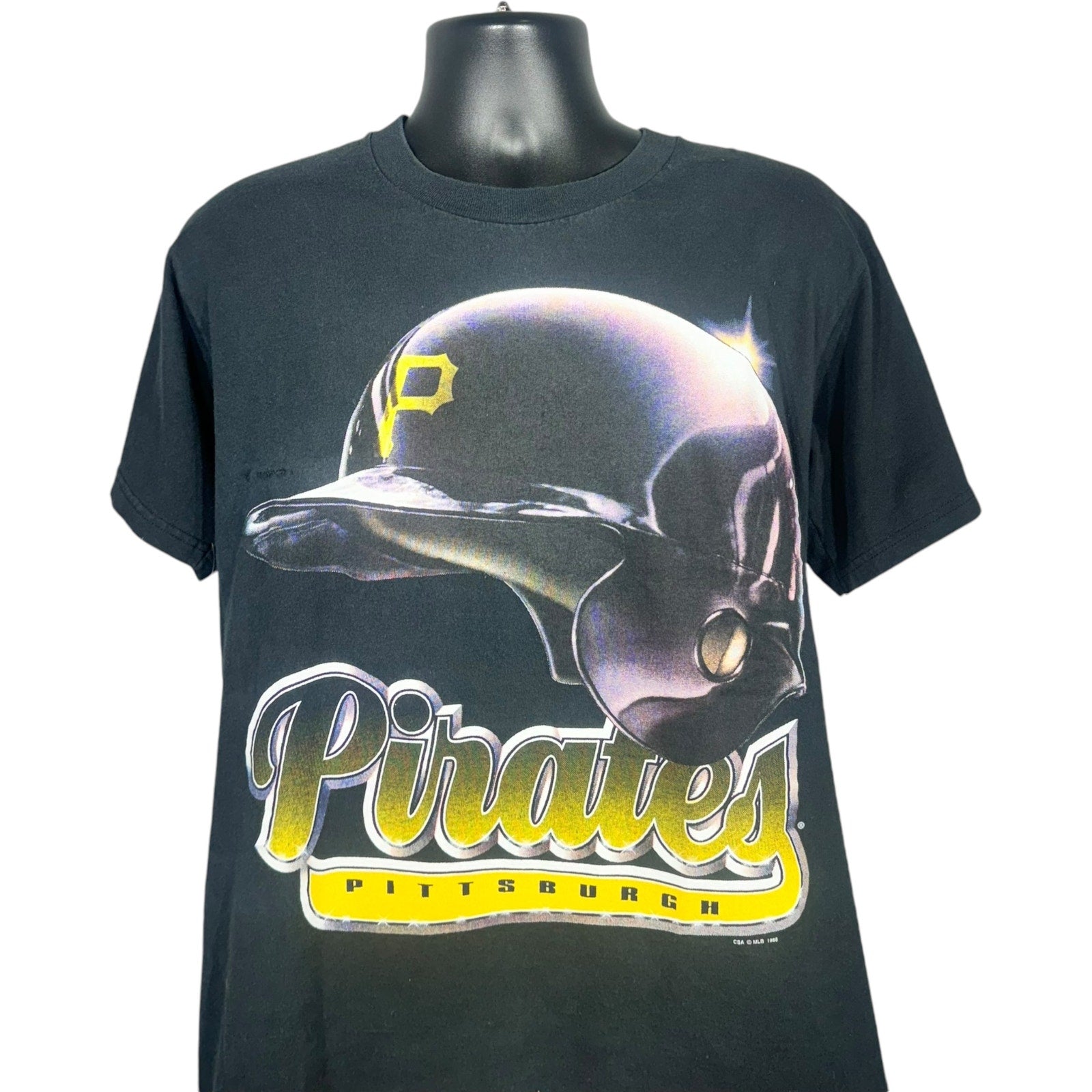 Vintage Pittsburgh Pirates Helmet Graphic Tee 1998