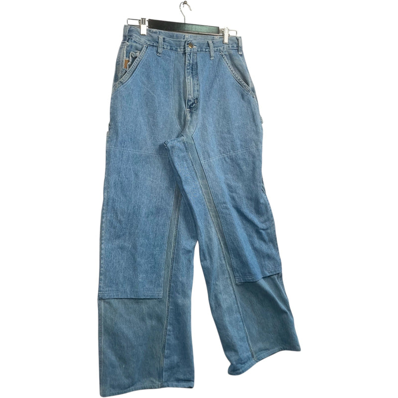Vintage Cut & Sew Carhartt Denim Carpenter Pants 32 x 34