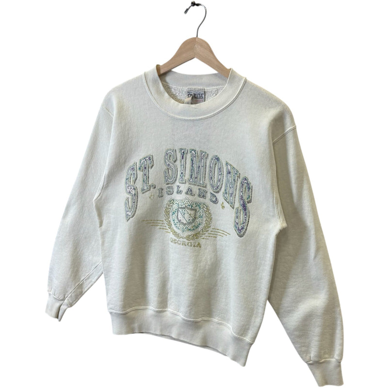 Vintage St. Simons Island Georgia Souvenir Crewneck 90s